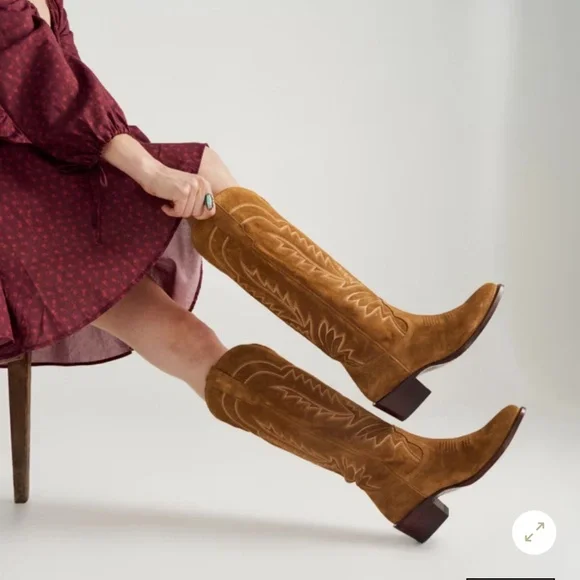 Tecovas The Abby Suede Sienna - Picture 3 of 8